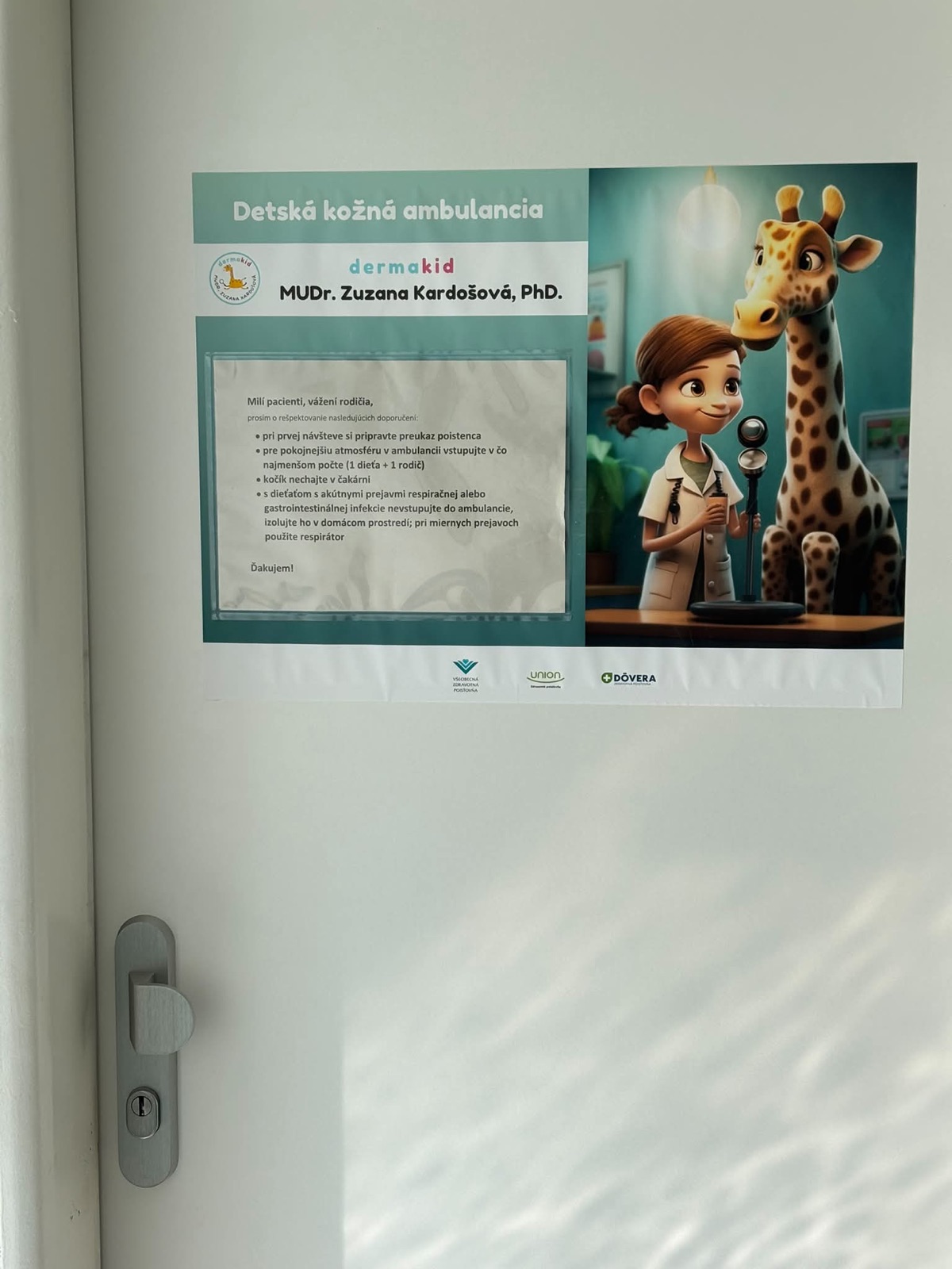 Označenie ambulancie DERMAkid